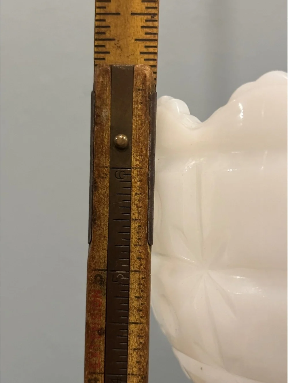 Vintage Napco Milk Glass Compote Scalloped Rim Footed Pedestal Dish White Glass